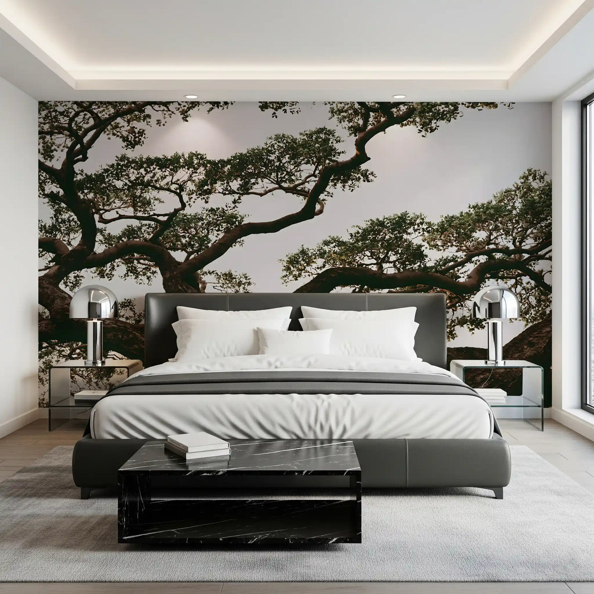 Ancient Canopy Silhouette Wall Mural