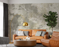 Ginkgo Biloba Leaves Muted Grey Wall Mural Wall Mural