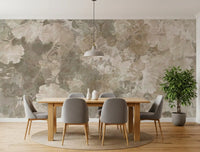 Warm Sand Golden Ginkgo Leaf Vintage Wall Mural Wall Mural