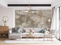Warm Sand Golden Ginkgo Leaf Vintage Wall Mural Wall Mural