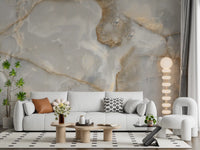 Natural Cream Onyx Vein Wall Mural