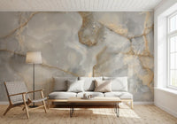 Natural Cream Onyx Vein Wall Mural