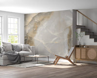 Abstract Neutral Stone Texture Wall Mural