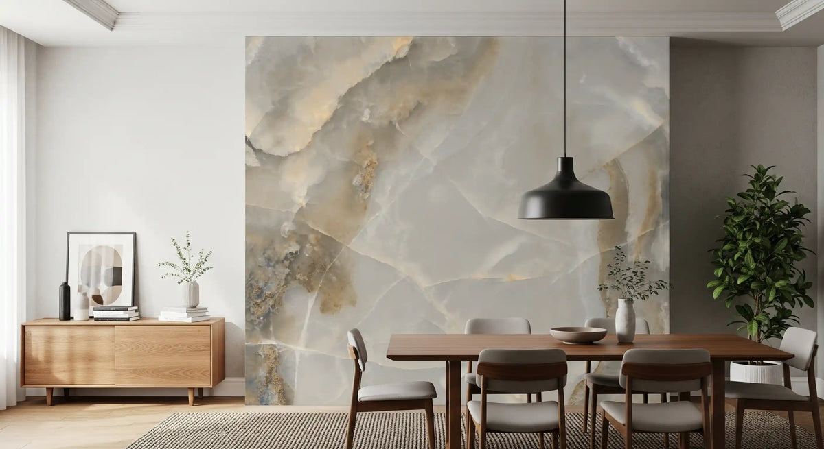 Abstract Neutral Stone Texture Wall Mural