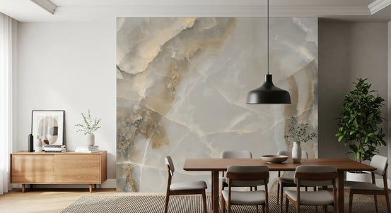 Abstract Neutral Stone Texture Wall Mural