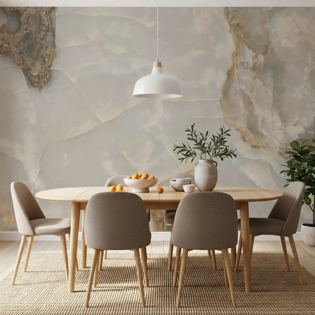 Abstract Stone Slabs Wall Mural