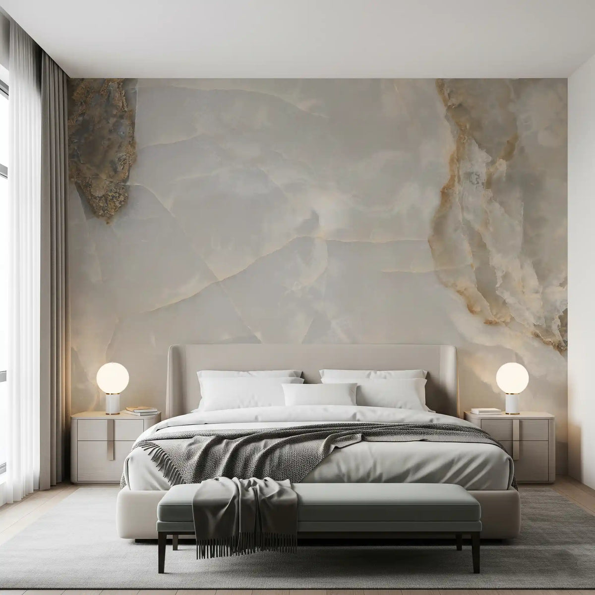 Abstract Stone Slabs Wall Mural