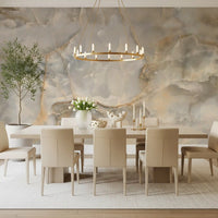 Serene Cream Marble Vein Wall Mural