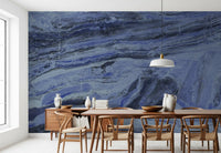 Midnight Stratum Marble Wall Mural