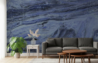 Midnight Stratum Marble Wall Mural