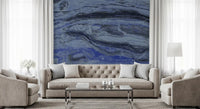 Midnight Blue Ethereal Marble Wall Mural