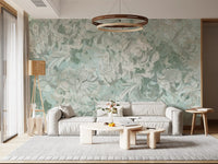 Rich Sage Olive Botanical Floral Wall Mural Wall Mural