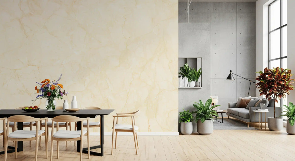 Cream Marble Vein Texture Wall Mural