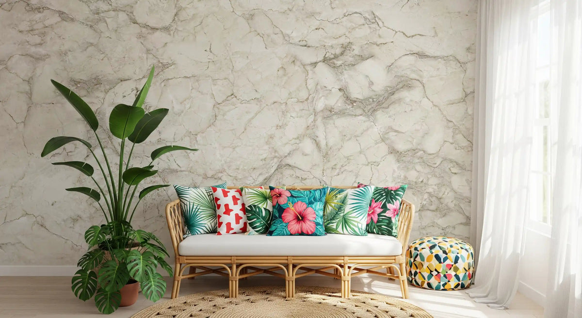 Cream Stone Marble Texture Wall Mural