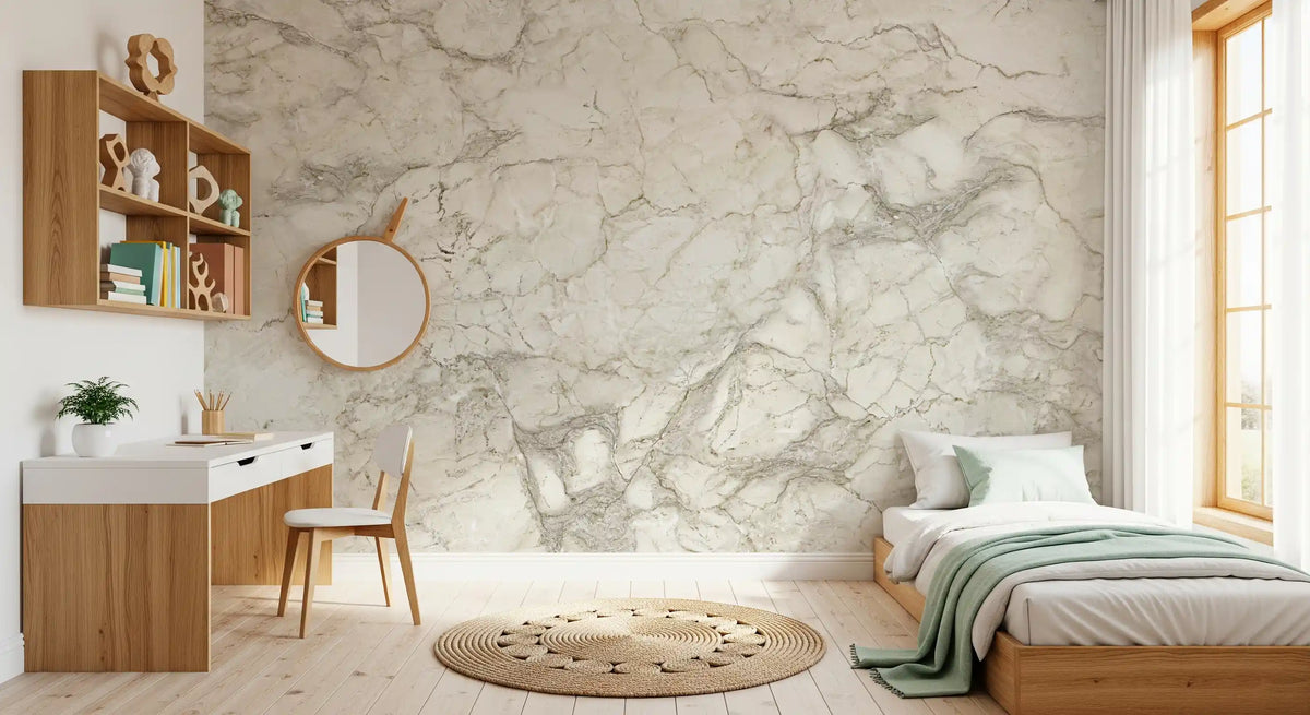 Cream Stone Marble Texture Wall Mural