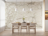 Cream Stone Vein Texture Wall Mural