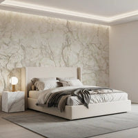 Classic Cream Marble Stone Wall Mural