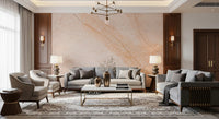 Soft Peach Marble Stone Wall Mural