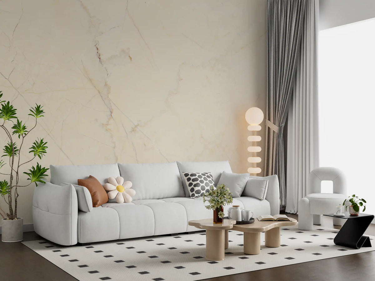 Cream Marble Stone Texture Wall Mural