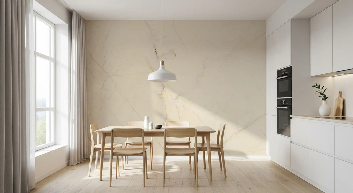 Cream Marble Stone Texture Wall Mural