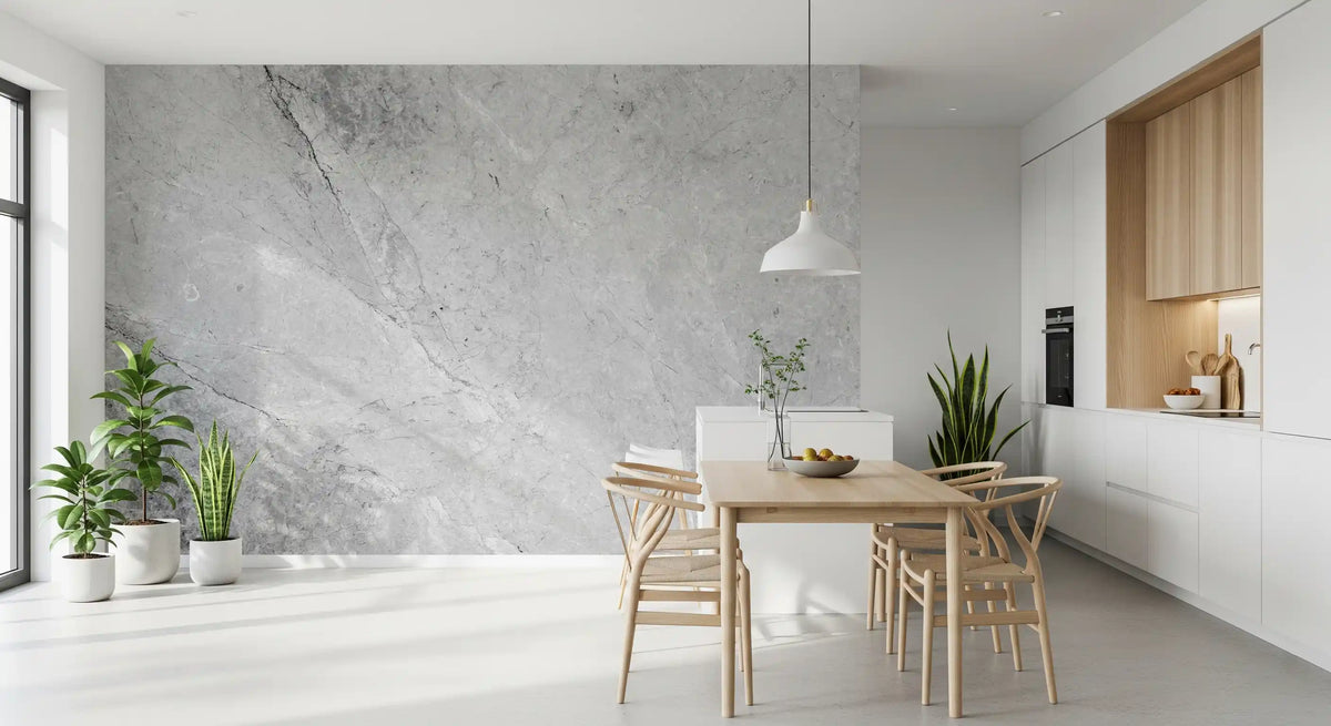 Monochromatic Stone Vein Texture Wall Mural