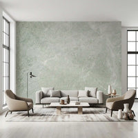 Serene Sage Marble Texture Wall Mural