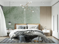 Sage Green Marble Vein Texture Wall Mural