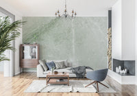 Sage Green Marble Vein Texture Wall Mural