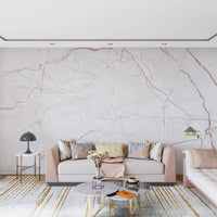 Subtle Cream Marble Veining Wall Mural