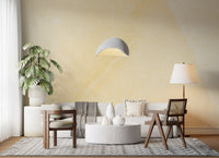 Sunlit Cream Marble Texture Wall Mural