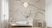 Classic Cream Marble Veins Wall Mural