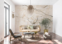 Classic Cream Marble Veins Wall Mural