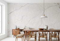 Subtle Rose Veined Marble Wall Mural