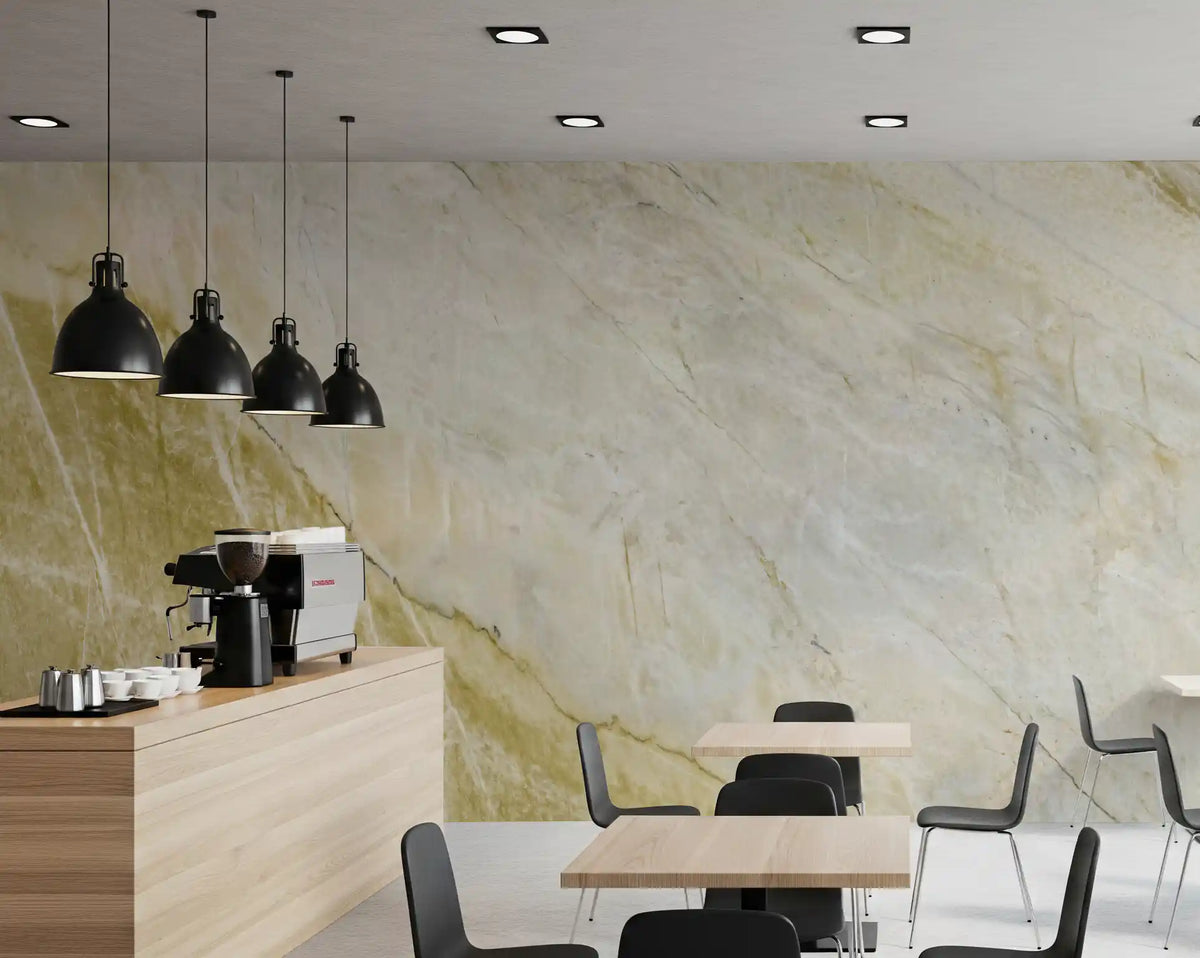 Golden Veined Stone Texture Wall Mural