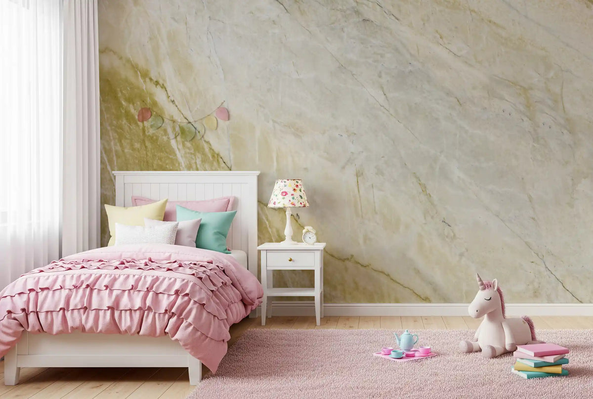 Golden Veined Stone Texture Wall Mural