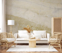Cream and Sand Marble Veins Wall Mural