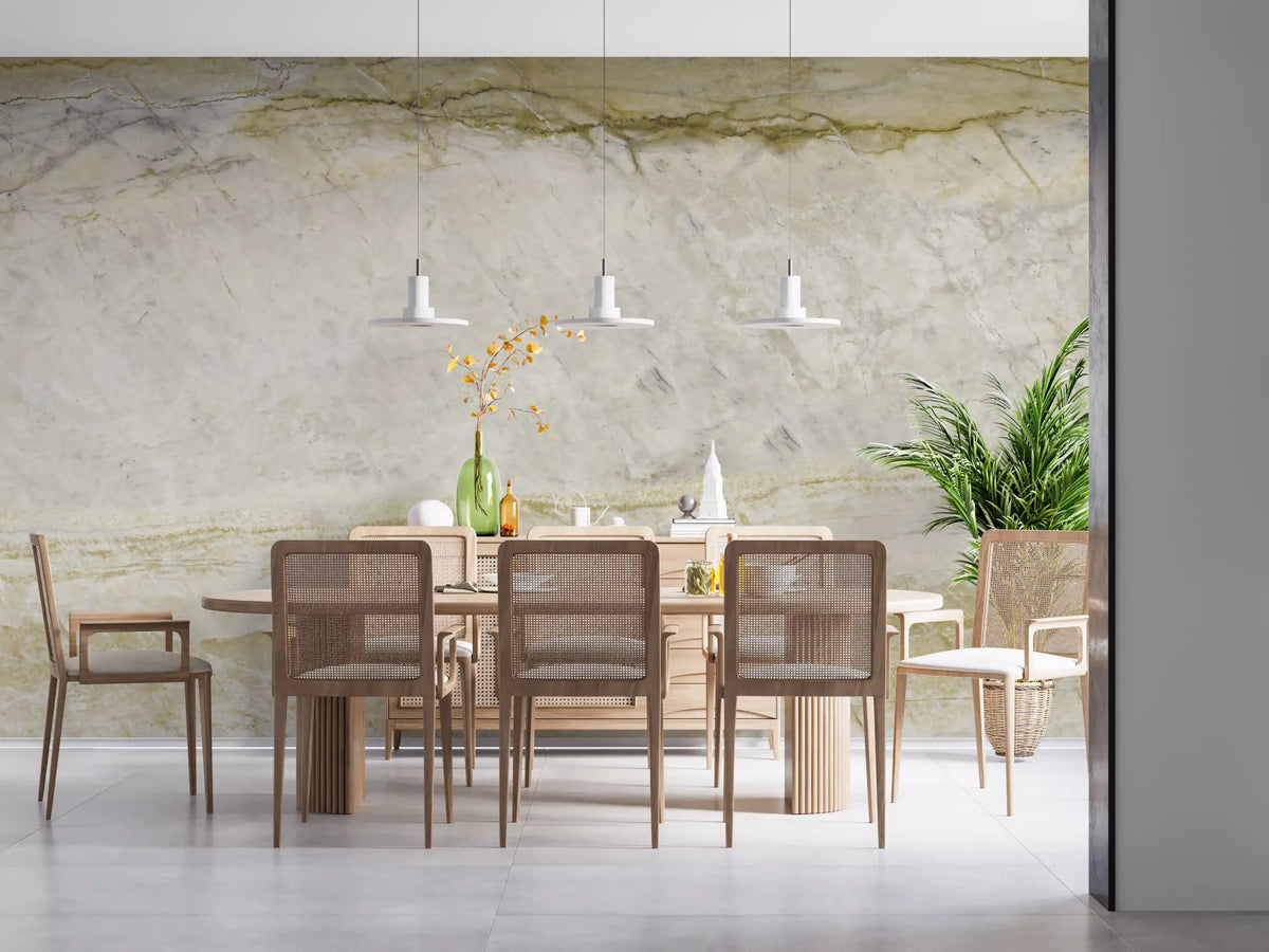 Golden Vein Marble Slab Wall Mural
