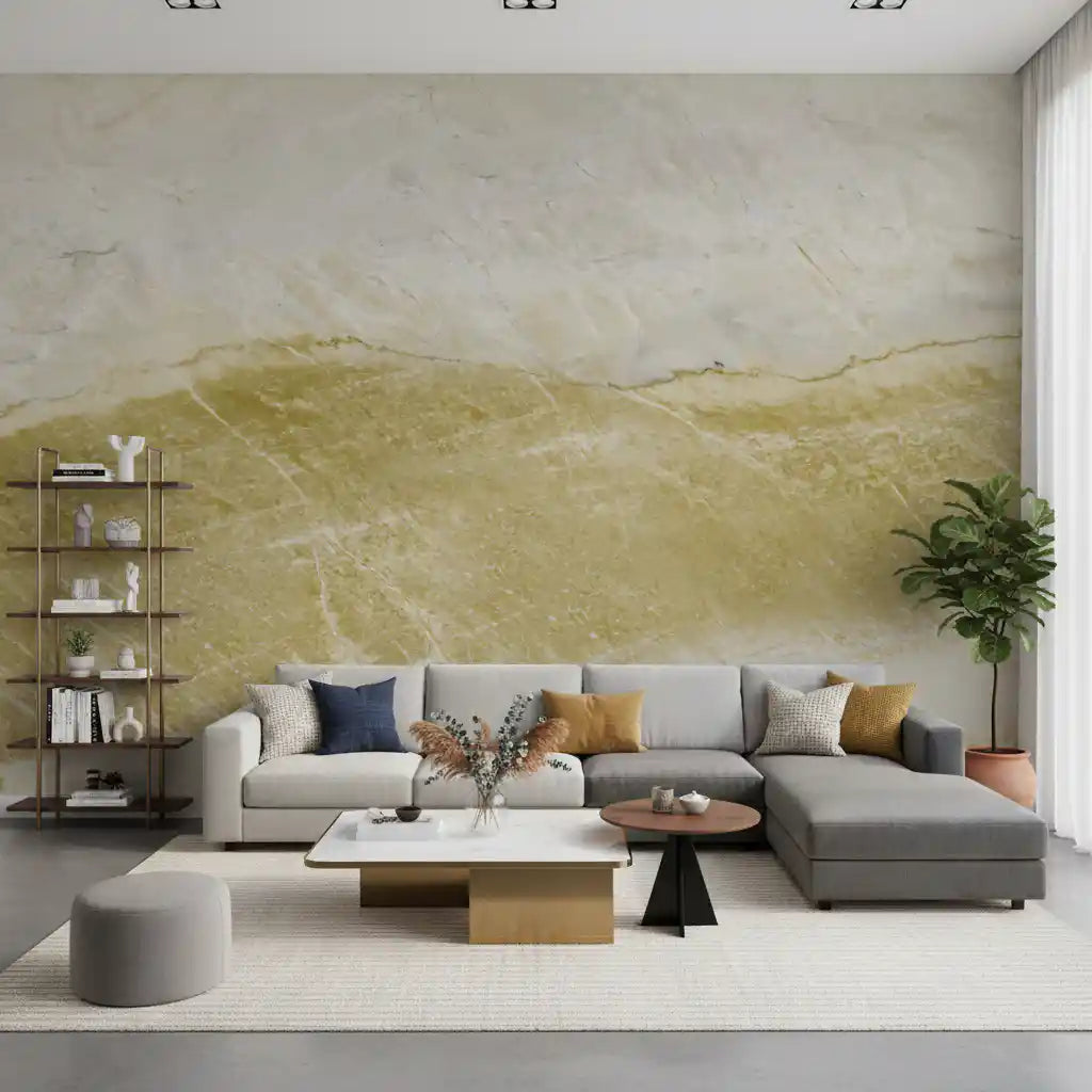 Earthy Tones Stone Flow Wall Mural