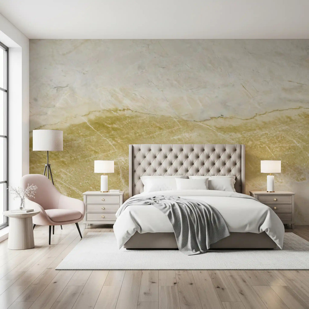 Earthy Tones Stone Flow Wall Mural