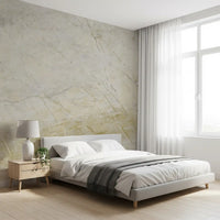 Cream Honed Stone Texture Wall Mural