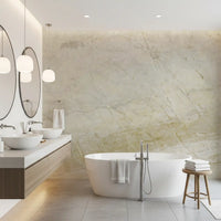 Cream Honed Stone Texture Wall Mural