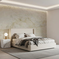 Cream and Gold Marble Vein Wall Mural