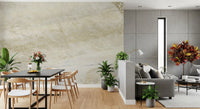 Serene Cream Marble Stone Texture Wall Mural
