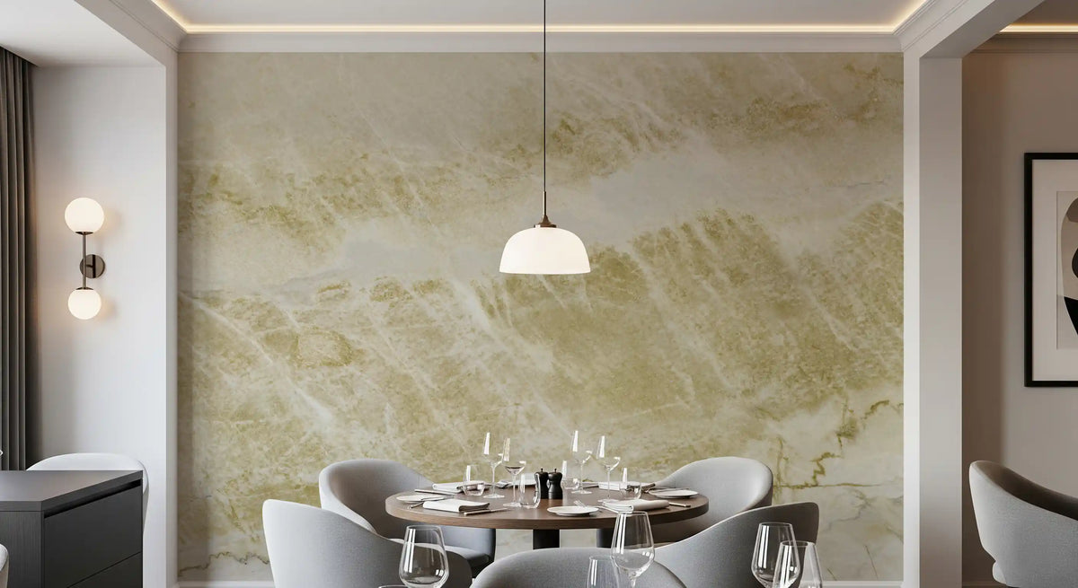 Golden Vein Natural Stone Wall Mural