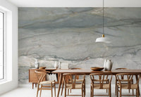 Cool Grey Stone Veins Wall Mural