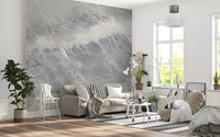 Cool Grey Marble Vein Wall Mural