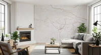 Blush Veined Marble Stone Wall Mural