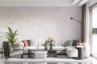 Subtle Blush Marble Veining Wall Mural