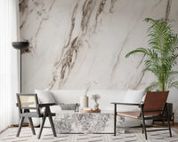 Classic White Marble Vein Wall Mural