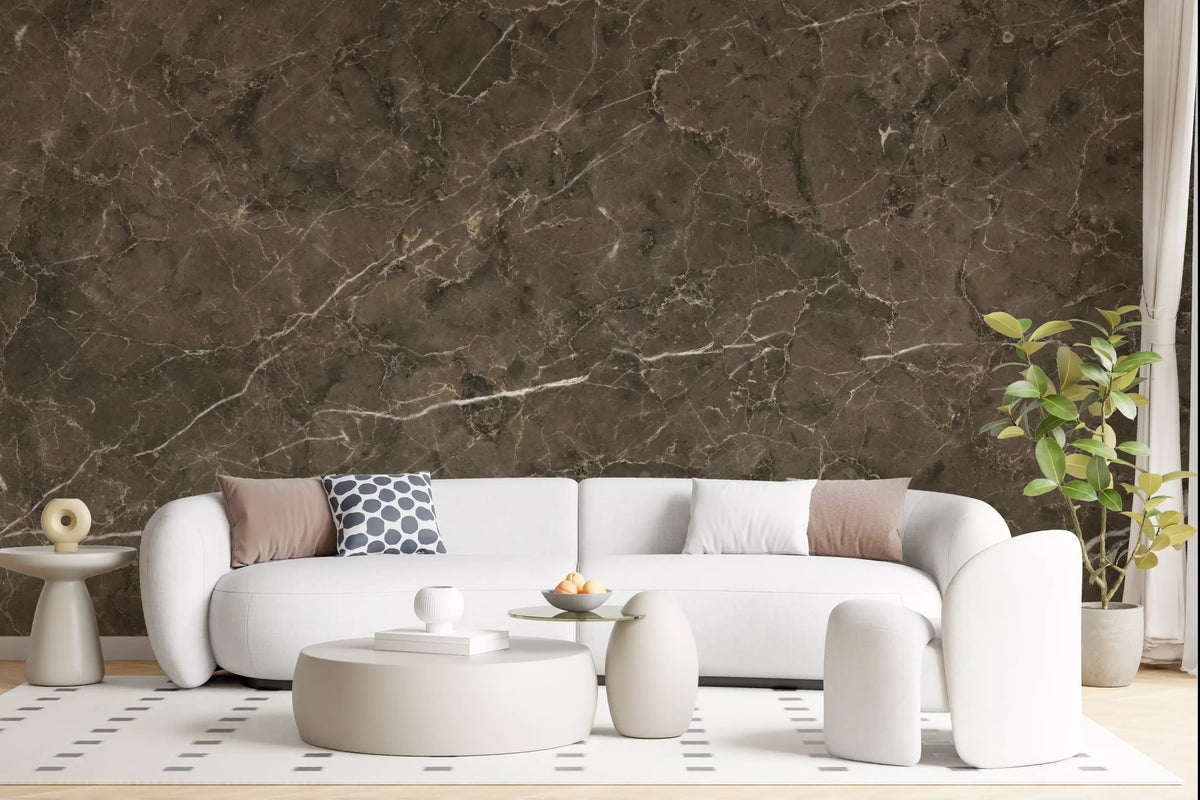 Earth Tone Marble Slab Wall Mural